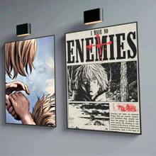 1 pièce Affiches murales sans cadre Vinland Saga Anime Manga, impressions et affiches premium, décoration vintage de salle, bar, café, décoration murale de la maison, impression artistique murale avec cadre en option