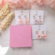 1 Piece 10*10cm Super Large Petal Soft Pad, Non-Stick And Non-Adhesive, Soft Clay Flower Making Tool - Pink - View 10