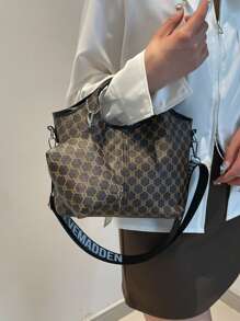 Boutique And Versatile Handbag For Women, Shoulder Large Capacity Phone Bag, Contrasting Color And Versatile Small Bag, Solid Color And Minimalist Bag, High-End And Beautiful