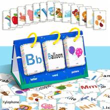 78pcs Montessori 3D Alphabet Flashcards 29.7cm/11.7in - Double-Sided Matte Laminated Early Learning Kit For Home/Nursery/Montessori, Waterproof ABC Cards With Animals/Plants/Shapes, Educational Gift For New Parents/Teachers (21.3x8.38in Compact Design)