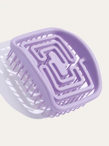 Cepillo de pelo de diseño hueco cuadrado, peine de color caramelo elástico y resistente sin deformación para masaje