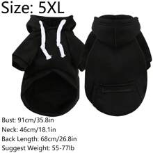 1 pieza Capucha para mascota unicolor - Negro - Ver 17