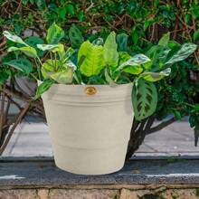 Paquete 3 Macetas Jardín Interior Exterior Decoración 13lts - Blanco - Ver 8