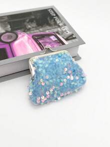 1 件亮片钱包 钱包 珠宝袋 钱包 钱包 迷你钱包 零钱包 夏季