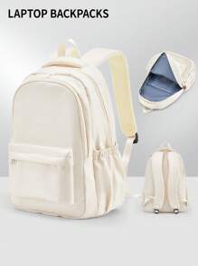 Large Capacity Laptop Backpack Fit 15.6Inch Laptop/Tablet, School Backpack Bookbag With Mulit Pockets, Water-Repellent Travel Bag, Lightweight Computer Backpack, Clean Design Backpack For Boy Girl, Sleek For Travel, Business Casual Or College, Gift For Boys & Girls