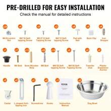 Elevated Dog Feeding Station With Two Bowls And Storage Cabinet For Food And - White - View 5