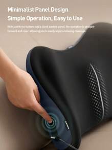 PHILIPS Waist Massager Office Home Car 3-In-1 Use-Blue 3D Airbag Pressure Massage Gentle Support And Hugging Lumbar Care C-Shaped Ergonomic Wrap- Around Design