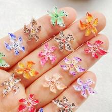 30/60 chiếc nhiều màu PV mềm mại điêu khắc nhựa pha lê băng hoa loa kèn trang trí móng tay, cho nghệ thuật làm móng, sổ lưu niệm, đồ trang sức tự làm và đồ thủ công Giáng sinh - màu sắc hỗn hợp - Xem 9