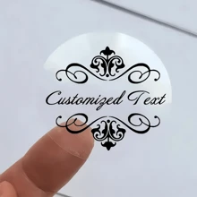 35pcs Personalized Transparent Stickers - Custom Design - Perfect For Wedding, Birthday, Holiday Party & Handmade Gifts - For Party Planners & Crafters - Ideal Gift For Friends & Family