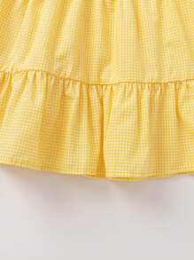 Balabala Girls' Navy-Style Princess Dress, Sweet & Charming - Yellow Tone - View 8