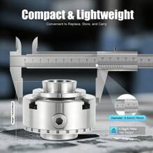 4-Backen Selbstzentrierendes Spannfutter Backenfutter Drechselfutter M33 Für Drechselbank Drechselmesser Zentral Einstellbares PräZisionsfutter Drechselbank Zubehör - Silber - Übersicht 4