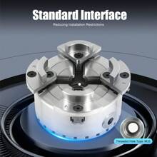 4-Backen Selbstzentrierendes Spannfutter Backenfutter Drechselfutter M33 Für Drechselbank Drechselmesser Zentral Einstellbares PräZisionsfutter Drechselbank Zubehör - Silber - Übersicht 6