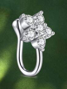 CIZME Fake Nose Ring Multi-Style Nose Rings Butterfly Heart Star Flower CZ African Nose Cuffs Golden/Silvery Golden Faux Septum Nose Rings Clip On Nose Jewelry For Woman Non Pierced Jewelry - Fake Nose Ring - View 25