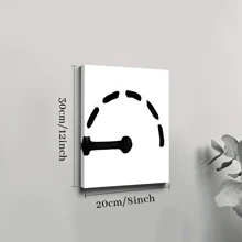 1Pc Framed Canvas Poster, Arc Center Pt Wall Art Canvas Paintings, Ideal Gift For Bedroom Living Room Corridor, Wall Art, Wall Decor, Winter Decor, Room Decoration