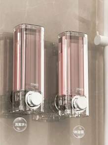 一体式无孔吸盘皂液器、沐浴露盒、沐浴露瓶、壁挂式洗手液瓶、按压式洗发水瓶、手动皂液器、酒店洗手液器、泡沫皂液器（返校） - 查看 10