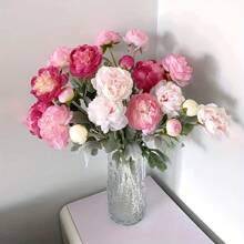 1/6 cái Bó hoa cưới mô phỏng hoa mẫu đơn hoa thủy tiên vàng trang trí nhà Bó hoa mô phỏng mùa xuân/hè Thích hợp cho bó hoa cưới tự làm, đồ trang trí ở giữa bàn, tiệc cô dâu Thích hợp cho ngày lễ tình nhân, trang trí đám cưới, quà tặng ngày của mẹ sinh nhật tốt nghiệp trang trí sinh nhật trang trí tiệc độc thân bãi biển trở lại trường đồ dùng học tập trang trí phòng - Nhiều màu - Xem 5