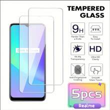 5pcs Of Tempered Glass Screen Protector Suitable For Realme 11/GT7 Pro/GT Neo6/13 Pro/GT/Neo7/13 Pro+/GT5/GT Neo6 SE/Q6 And Other Full Series Screen Protectors/Easy To Install High-Definition Transparent, Bubble Free, Scratch Resistant And Drop Resistant Tempered Glass Screen Protectors Ultra High Definition Gifts, Suitable For Birthdays/Easter/President's Day/Christmas Day/Family/Friends/Boys/Girls