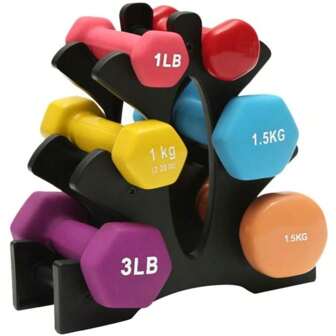 1pc Home Dumbbell Rack, Dumbbell Stand, Dumbbell Holder, Gym Rack For Men And Women