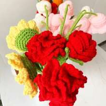 3PCS Handmade Knitted Yarn Blended Yarn DIY Craft Materials