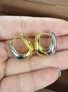 1 par de pendientes de gota de agua geométrica elegante hecha a mano, regalo de joyería para mujer y niña en cumpleaños y fiesta, previene alergias