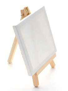 1 pieza que consta de un lienzo de aceite de 10cm x 10cm y un pincel para practicar pintura al óleo y acuarela - perfecto para proyectos de arte DIY.