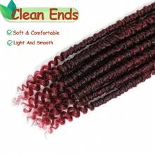 12Inch Passion Twist Crochet Braiding Hair Wigs Spring Twist Hair Twist Bomb Twist Curls End Twist Synthetic Crochet Hair Extension For Women