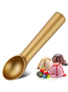 1 pieza Cuchara para helado de aleación de aluminio que se funde sola