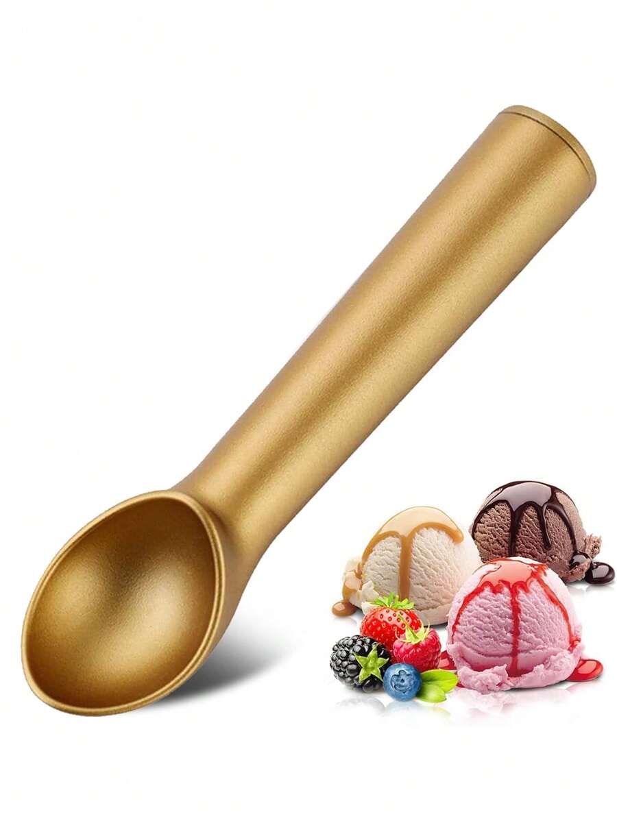 1 pieza Cuchara para helado de aleación de aluminio que se funde sola