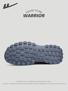 WARRIOR 1 双 2025 新款勇士系列男款灰白帆布运动鞋，轻便百搭登山鞋，透气休闲运动鞋，PU 时尚滑板鞋，良好的脚感，提供舒适的体验，适合所有季节 - 白灰藍 - 查看 7