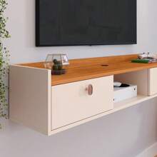 Suspended Panel Rack For Bedroom Or Living Room TV 1.20cm Niche 2 Doors - Colors