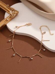 1pc Summer Daisy Flower Anklet For Women Bohemia Ankle On The Leg Bracelet Beach Jewelry Travel Gift - Gold - View 5