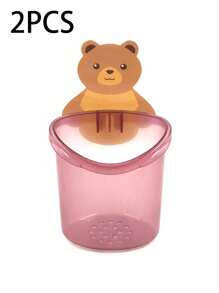 1个带排水孔的牙刷架 - 壁挂式，多功能牙膏牙刷收纳盒，适用于浴室，浴室配件，家居装饰，完美的浴室收纳壁挂式牙刷架，无线浴室整理架，家居浴室装饰，秋季装饰，返校装饰 - 彩色 - 查看 21