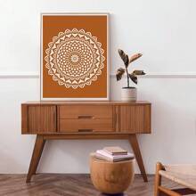 4 قطع مجموعة قوالب بلاستيكية بيضاء كريمية بلمسة الوندرة، أنماط نباتية قابلة لإعادة الاستخدام بقطر 11.8 بوصة، للفنون اليدوية والرسم على الخشب والجدران والأثاث والقماش والزجاج والقماش والأرضيات والبلاط أدوات رسم المنزل الديكوري