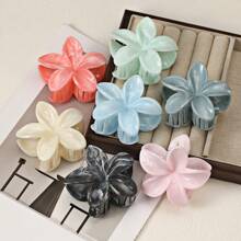 12pcs/Pack Big Size 3.14 Inch Dopamine Tie-Dye Daisy Flower Hair Clips, Sweet Floral Crown Barrettes For Ponytail/Bun