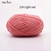 3PCS Handmade Knitted Yarn Blended Yarn DIY Craft Materials