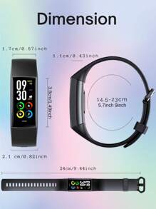 EFFEOKKI EFFEOKKI 1.1" AMOLED Fitness Tracker Smart Watch For Man Women Smart Bracelet Sport Band Waterproof Pedometer Heart Rate/Blood Pressure/Blood Oxygen Monitor Smartwatch