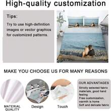 3 Piezas de Fundas Nórdicas Personalizadas, Ropa de Cama con Fotos de Animales, Juegos de Ropa de Cama Personalizados, Impresión Digital, Tela 100% Poliéster, Adecuado para Niños y Niñas, Regalos y Obsequios. Se sugiere cargar imágenes claras con una resolución superior a 1000 píxeles. Multifuncional, Ornamental, con Letras, Elegante, Moderno, Colorido, Lindo, Adorable, Informal, Personalizado, Único, Personalizado, Regalos para Bebés, Regalos Ideales para Él, Regalos Ideales para Ella, Hijo, Hija - Multicolor - Ver 7