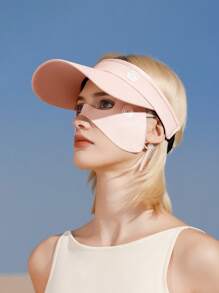 1pc GOLOVEJOY Summer Solid Color Versatile Face Cover, UV Protection, Eye Shaded, Sweat-Absorbent, Breathable, Ice Silk Face Cover - Unisex, Suitable For Cycling, Driving, Outdoor, Sunblock, Sports - Multicolor - View 8