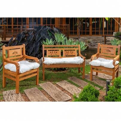 ENVIRONMENTAL TEXTILE WEALTH Amofada Futon grande Lisa decorativa para cadeira ou banco encosto/pallet