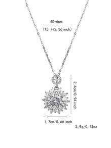 1 Piece Fashion Silver Long Tassel Clavicle Chain Wedding Jewelry Party Gift For Women - Silver - View 7