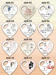 Bottle Opener Wedding Favor, Customizable Wedding Favor For Guests In Bulk, Cap Opener Magnets, Wedding Thank You Favor, Wedding Favor,Multi-Functional, Anti-Mold,Ornamental,Reusable,Exquisite,Stylish,High-Quality,Colorful,Modern,Custom,Personalized,Unique,Customized Bottle Openers & Bottle Opener Accessories,Creative Carvings - Multicolor - View 6