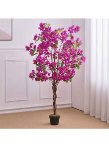 Living And Home Artificial Bougainvillea Blossom Tree In Pot For Decoration - Red 150cm - View 6