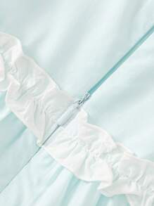 Balabala Váy công chúa cho bé gái, kiểu dáng mùa hè dễ thương và thanh lịch - hồng xanh - Xem 5