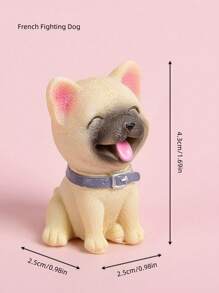 Mini Dog Plush Decorations Set, Realistic Detailed Small Dog Figurine, Cake Decoration Dog Decorations Set