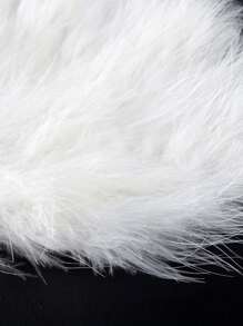 1把1920年代复古折叠羽毛扇，手持扇，适用于服装、舞蹈表演、茶会、婚礼装饰 - 彩色 - 查看 7