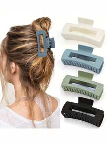 Set de 5 pasadores de pelo básicos para el día, de diseño de alta gama para mujeres con cabello grueso, de tamaño grande para recogidos y peinados