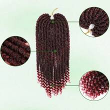 12Inch Passion Twist Crochet Braiding Hair Wigs Spring Twist Hair Twist Bomb Twist Curls End Twist Synthetic Crochet Hair Extension For Women