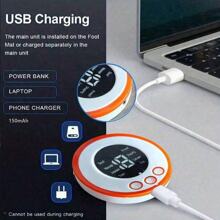 USB Rechargeable Abs Stimulator, Abdominal Muscle Trainer With LED Digital Display, Can Simultaneously Stimulate Abdominal And Arm Muscles - Black - View 6