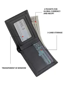 1 Modny męski skórzany portfel, portfel na monety o dużej pojemności, torba na wiele kart, woreczek na monety z zamkiem błyskawicznym, portfel, prezent na Święto Dziękczynienia i urodziny