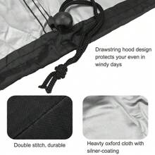 Outdoor Bike Storage Tent - All-Weather Waterproof UV-Resistant Cover For Bicycles & Mobility Scooters - Black - View 4